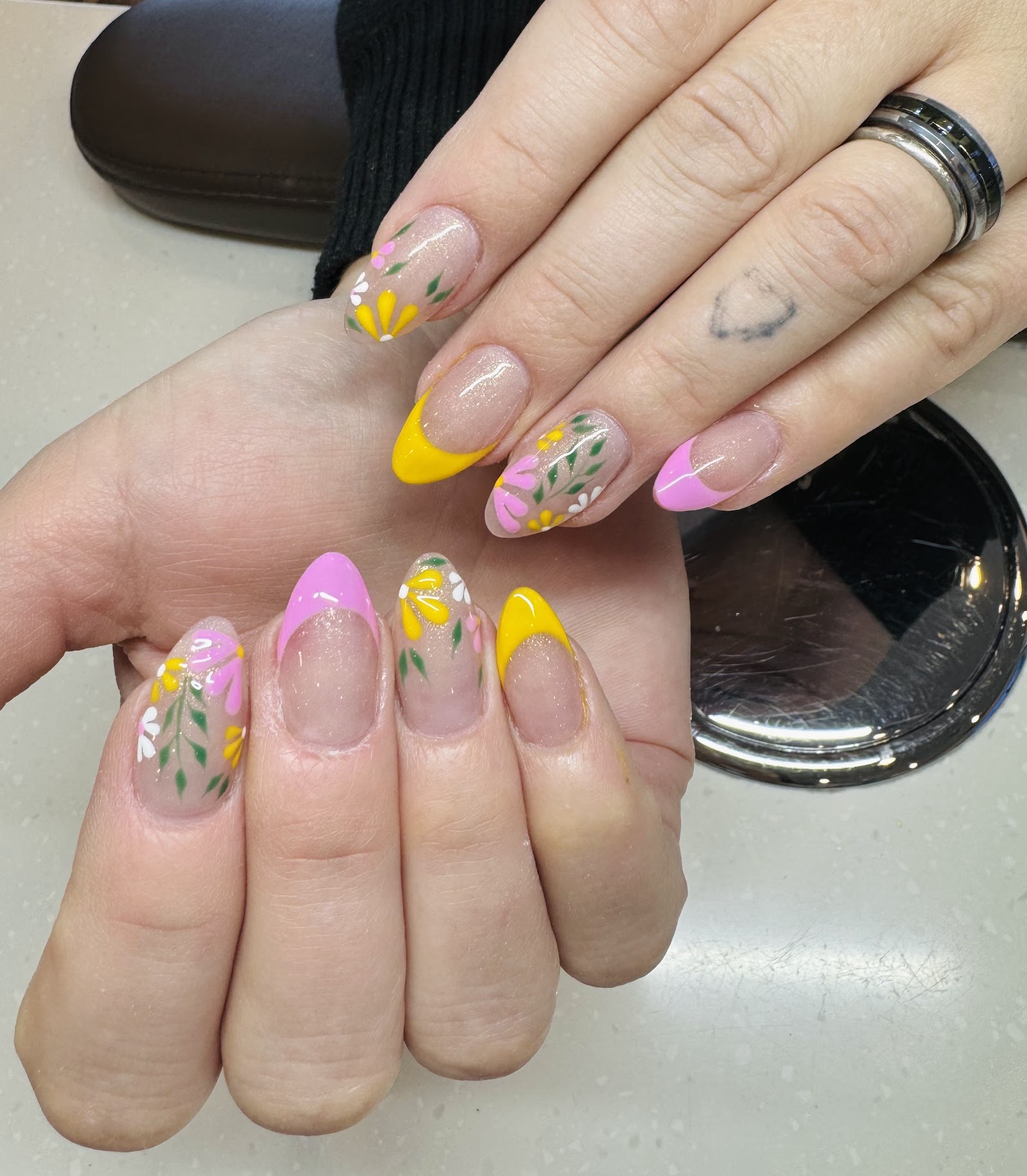 Coal Mine Nails & Spa nail work in Littleton, Colorado